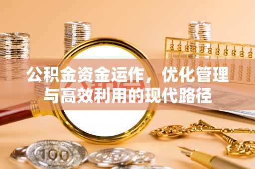 牟定公积金资金运作，优化管理与高效利用的现代路径