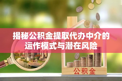 牟定揭秘公积金提取代办中介的运作模式与潜在风险