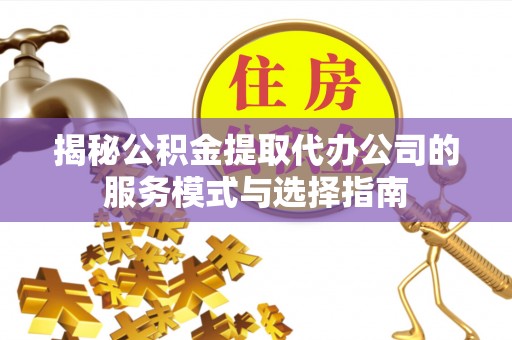 牟定揭秘公积金提取代办公司的服务模式与选择指南