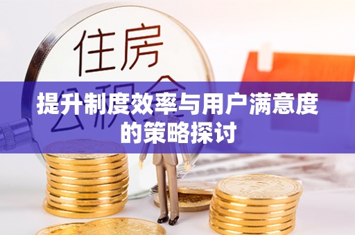 牟定提升制度效率与用户满意度的策略探讨